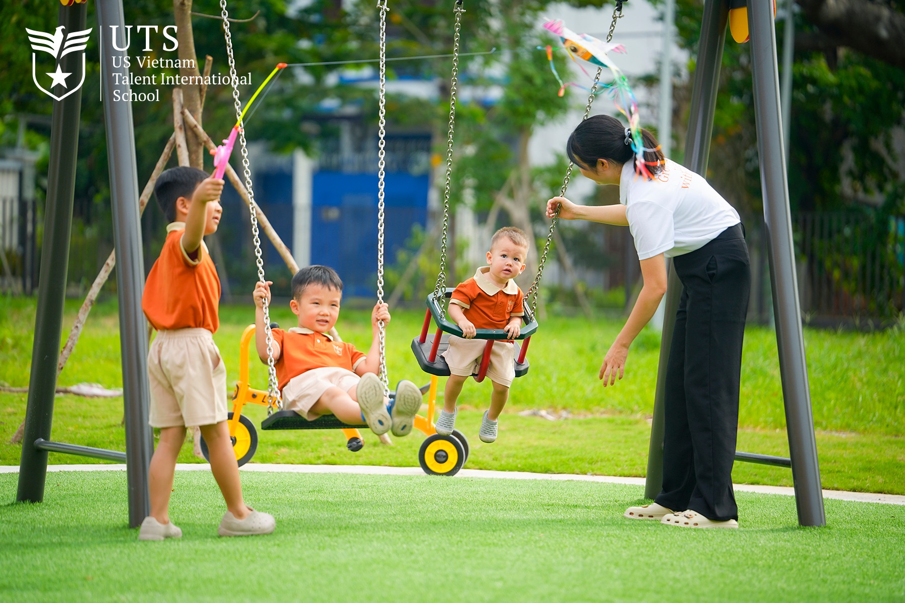 con được học tập và vui chơi gần gũi thiên nhiên