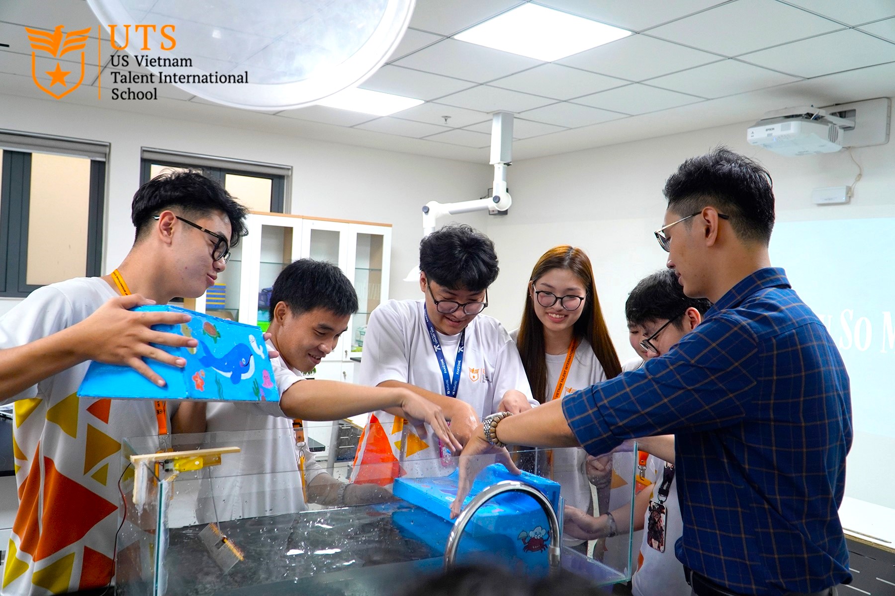 The cross-subject project “Wave barrier”