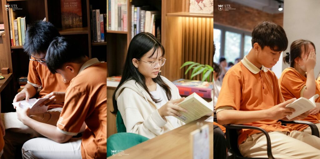 học sinh UTS rèn luyện văn hóa đọc tích cực