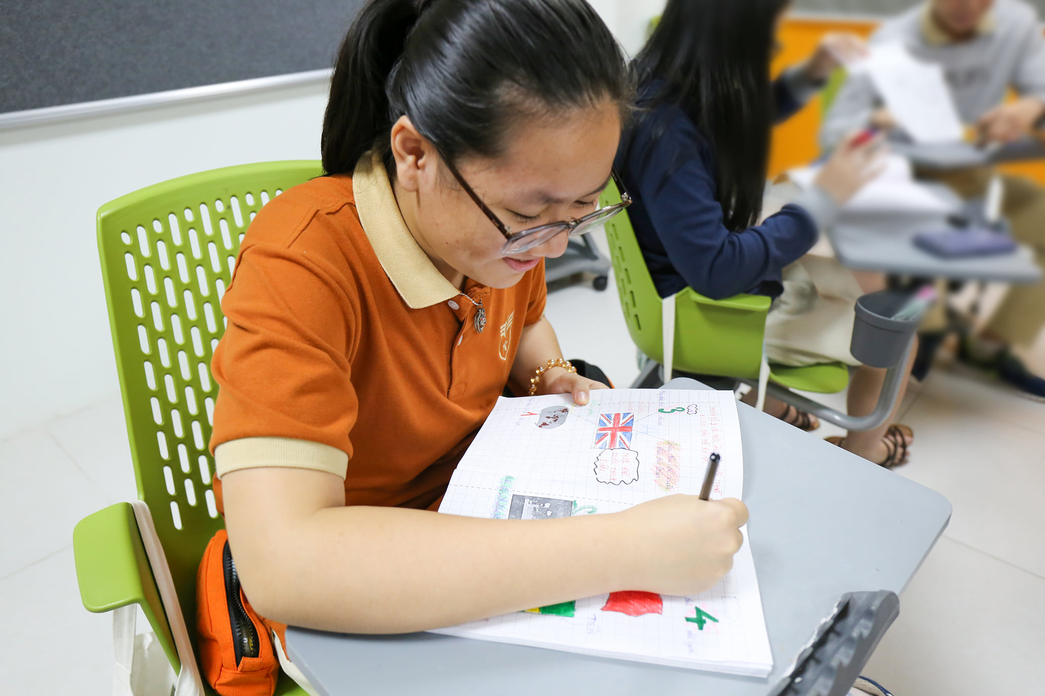 Học sinh được sắp xếp vào lớp phù hợp để có thể phát triển tối ưu trong môi trường quốc tế