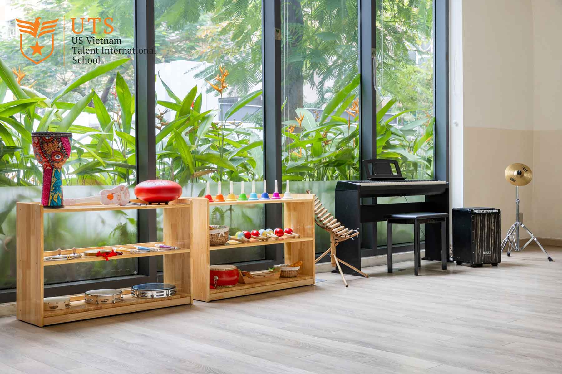 Không gian “xanh” tại lớp học của Trường Mầm non Quốc tế Nam Mỹ UTS