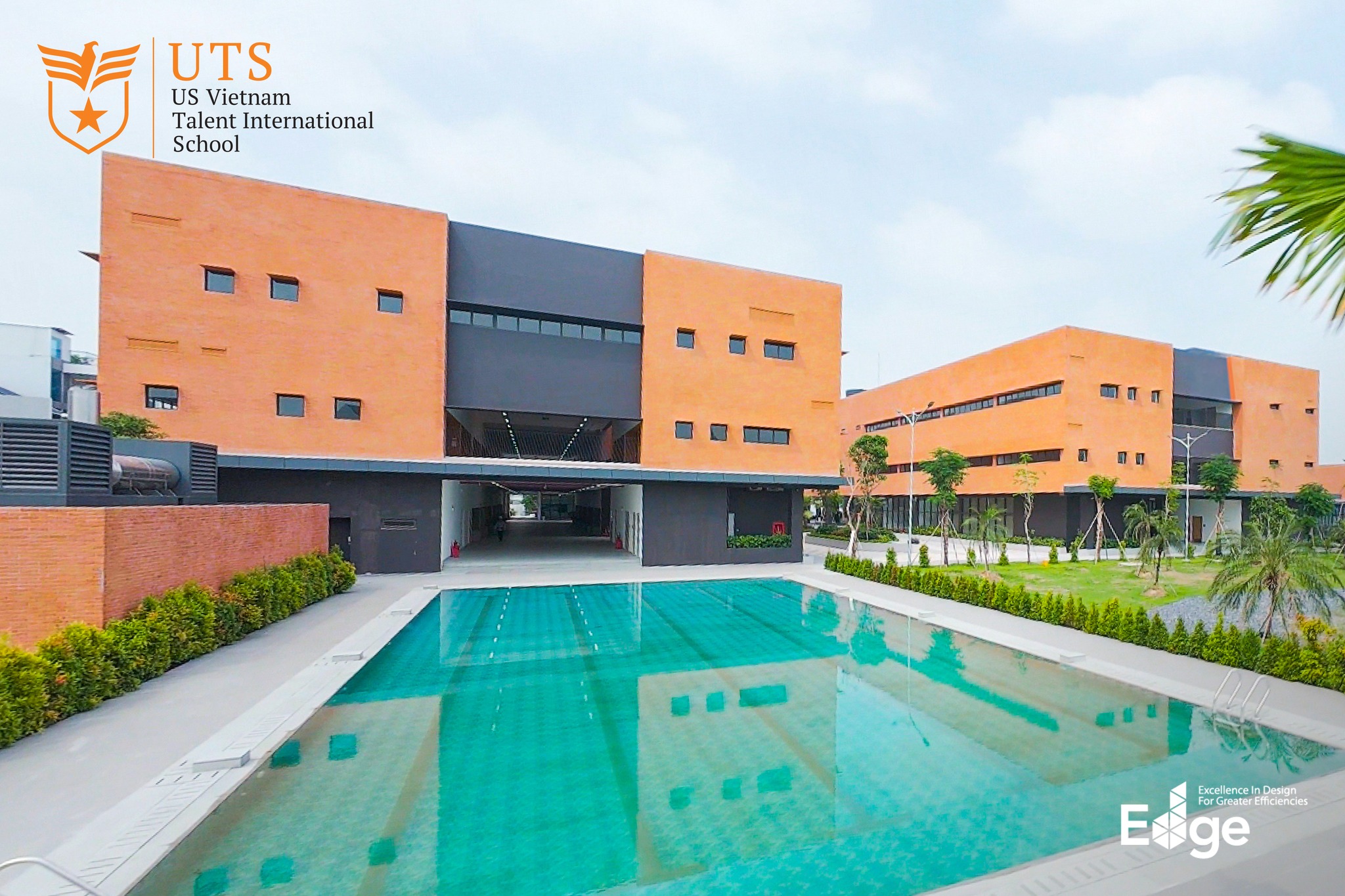 Khuôn viên hiện đại của trường UTS cơ sở Bình Chánh tạo trải nghiệm học tập chuẩn quốc tế cho học sinh