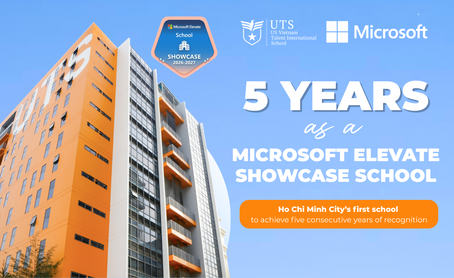 UTS Marks Five Consecutive Years as a Microsoft Showcase School